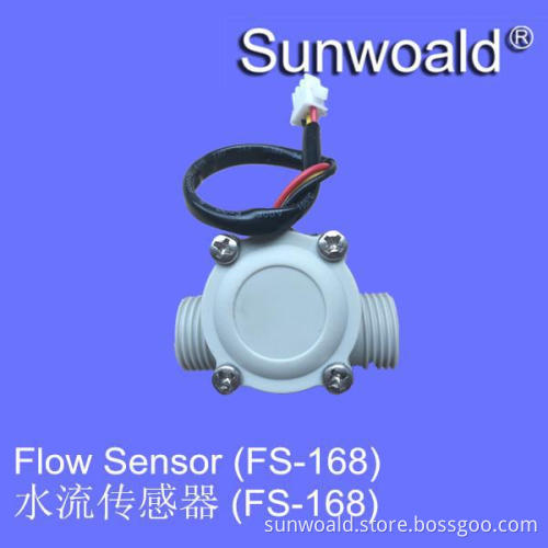 DN15 G1/2" rate 1~30L/min Hall Magnetic plastic trasonic water flow sensor for pump